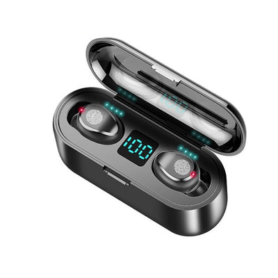 Fones de ouvido esportivos à prova d'água com Bluetooth sem fio